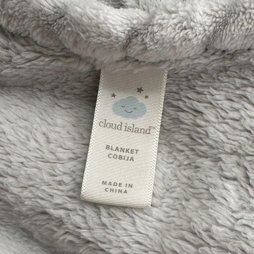 Cloud Island Security Lovey Gray Zigzag‎ Baby Blanket 40